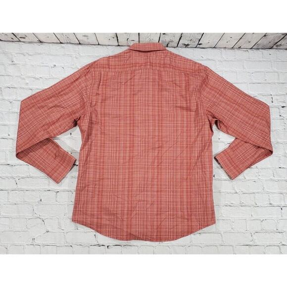 Pronto Uomo Blue Striped Long Sleeve Cuffed Button Shirt MENS SIZE XL - Picture 5 of 6